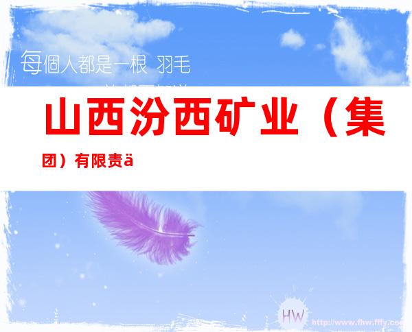 山西汾西矿业（集团）有限责任公司水泥厂